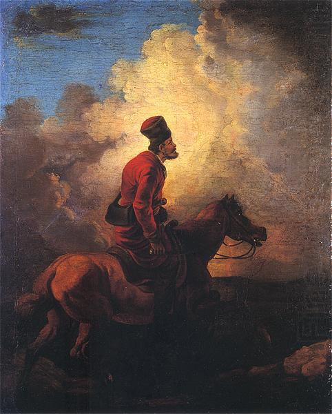 Aleksander Orlowski Don Cossack on horse china oil painting image